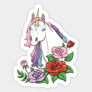 Rose Unicorn Sticker